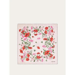 Ferragamo Bouquet Print Silk Scarf (PLEASE CHECK AVAILABILITY BEOFRE PURCHASE)